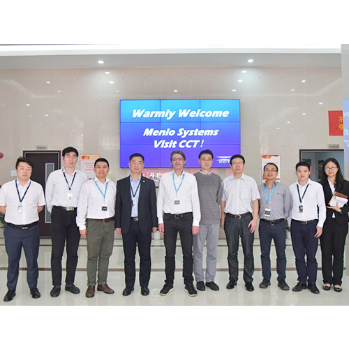 德國Menlo Systems總裁Michael Mei等一行蒞臨華訊方舟集團(tuán)考察交流
